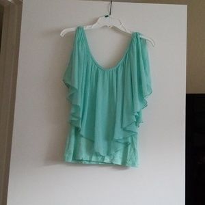 Mint green fitted top